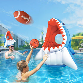iPlay iLearn shark pool hoop for family-friendly water games.