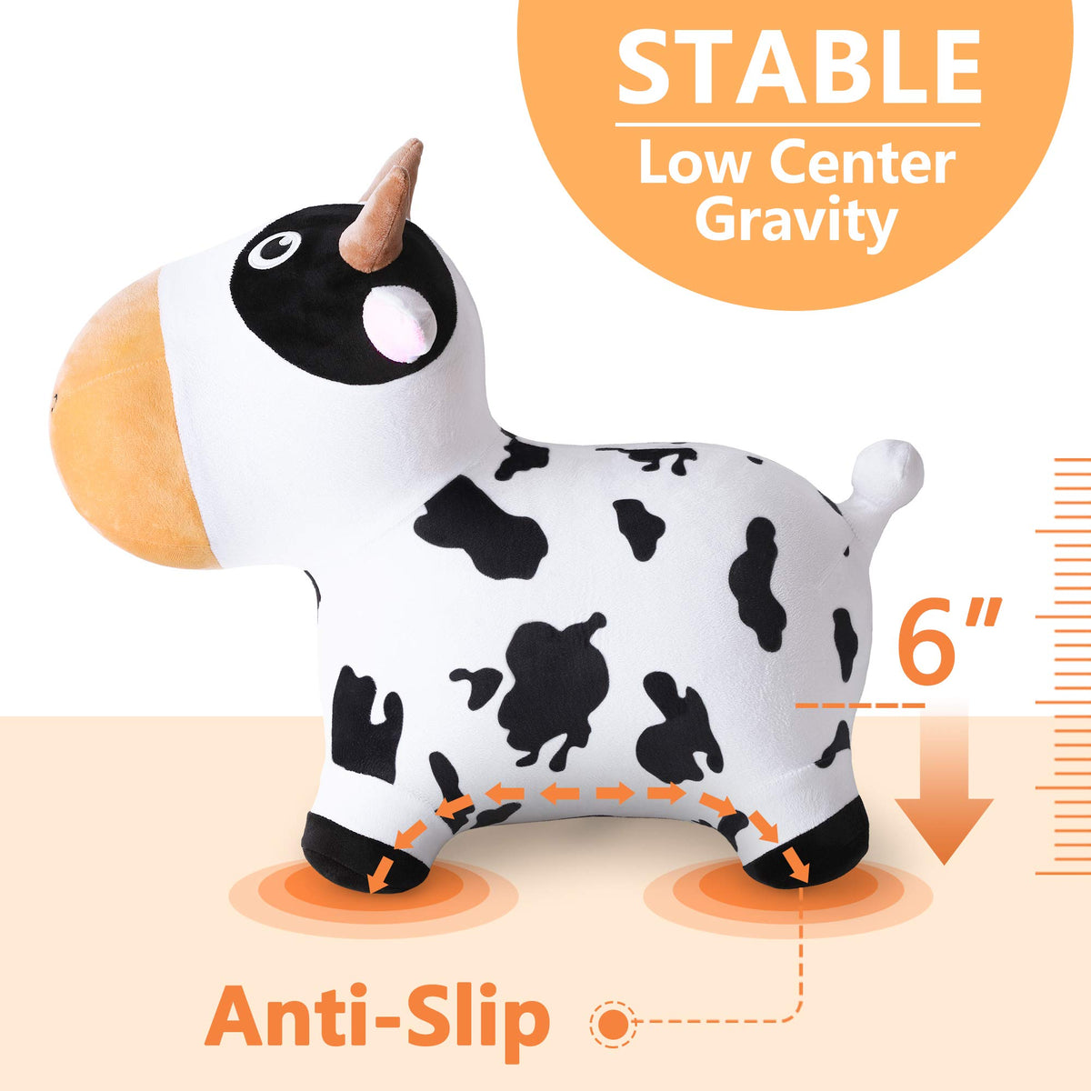 iPlay iLearn Sturdy rubber shell with plush cover guarding skin.