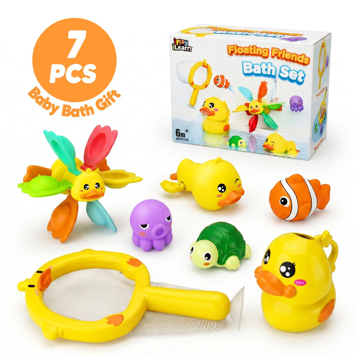 iPlay iLearn suction cups base keeps toys secure on smooth surfaces