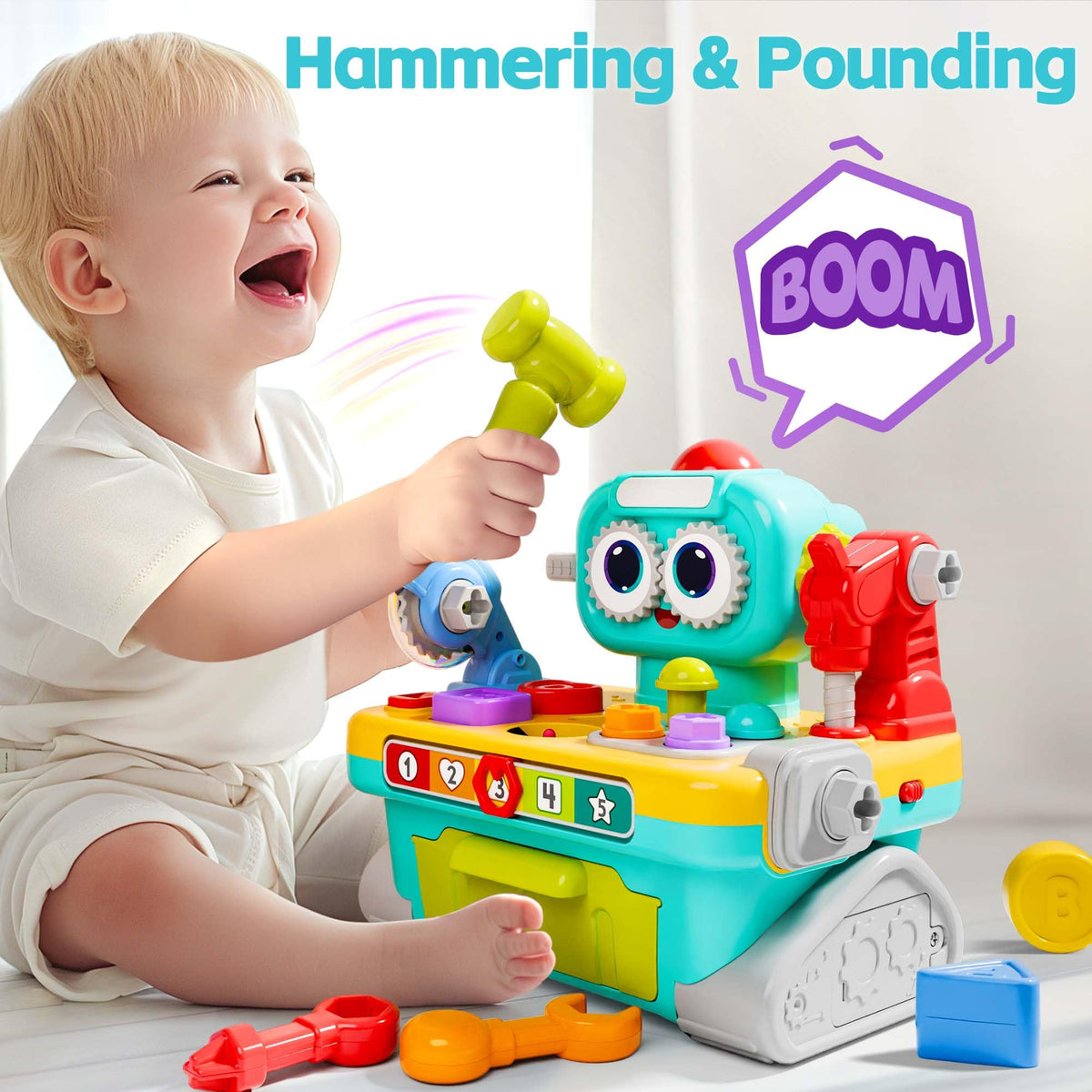 iPlay iLearn pounding ball game helps develop hand-eye coordination