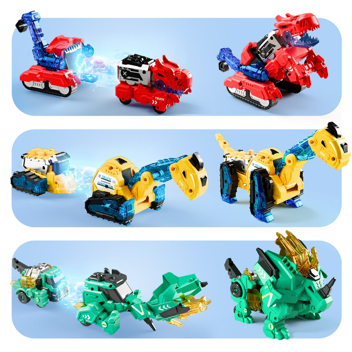 iplay ilearn triceratops dino with wheels for independent play.