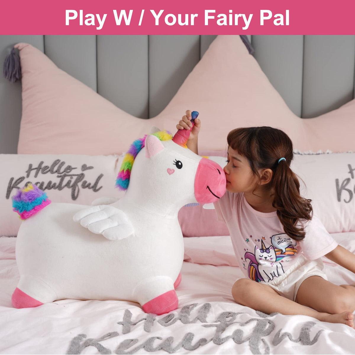 iplay ilearn engaging unicorn hopper boosts imaginative play sessions