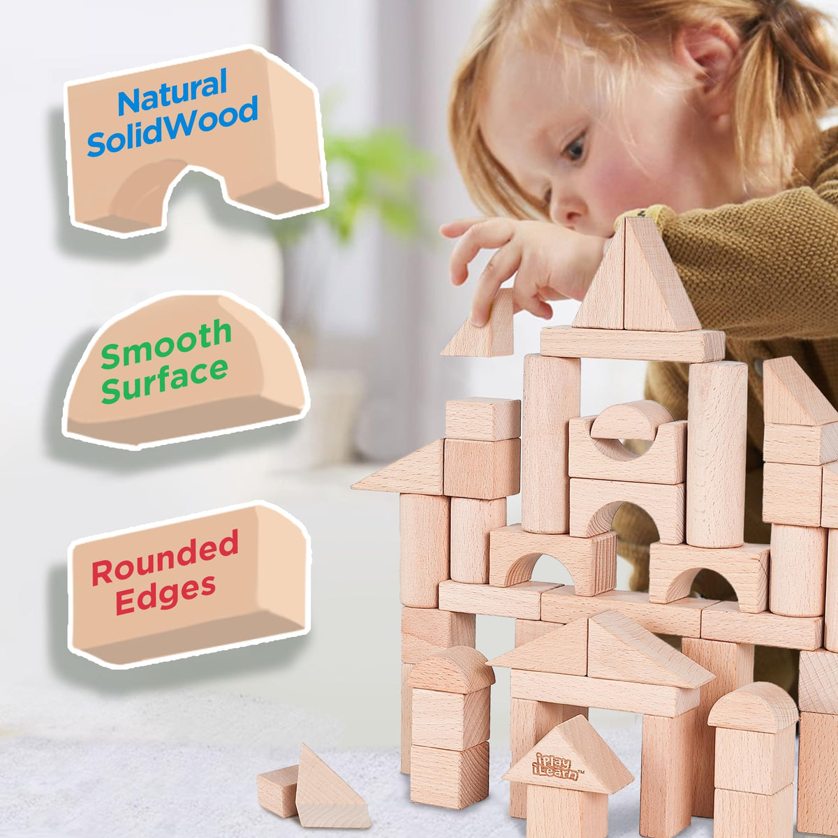 iPlay iLearn wooden-blocks carry-case closed showcases tidy storage and portability.