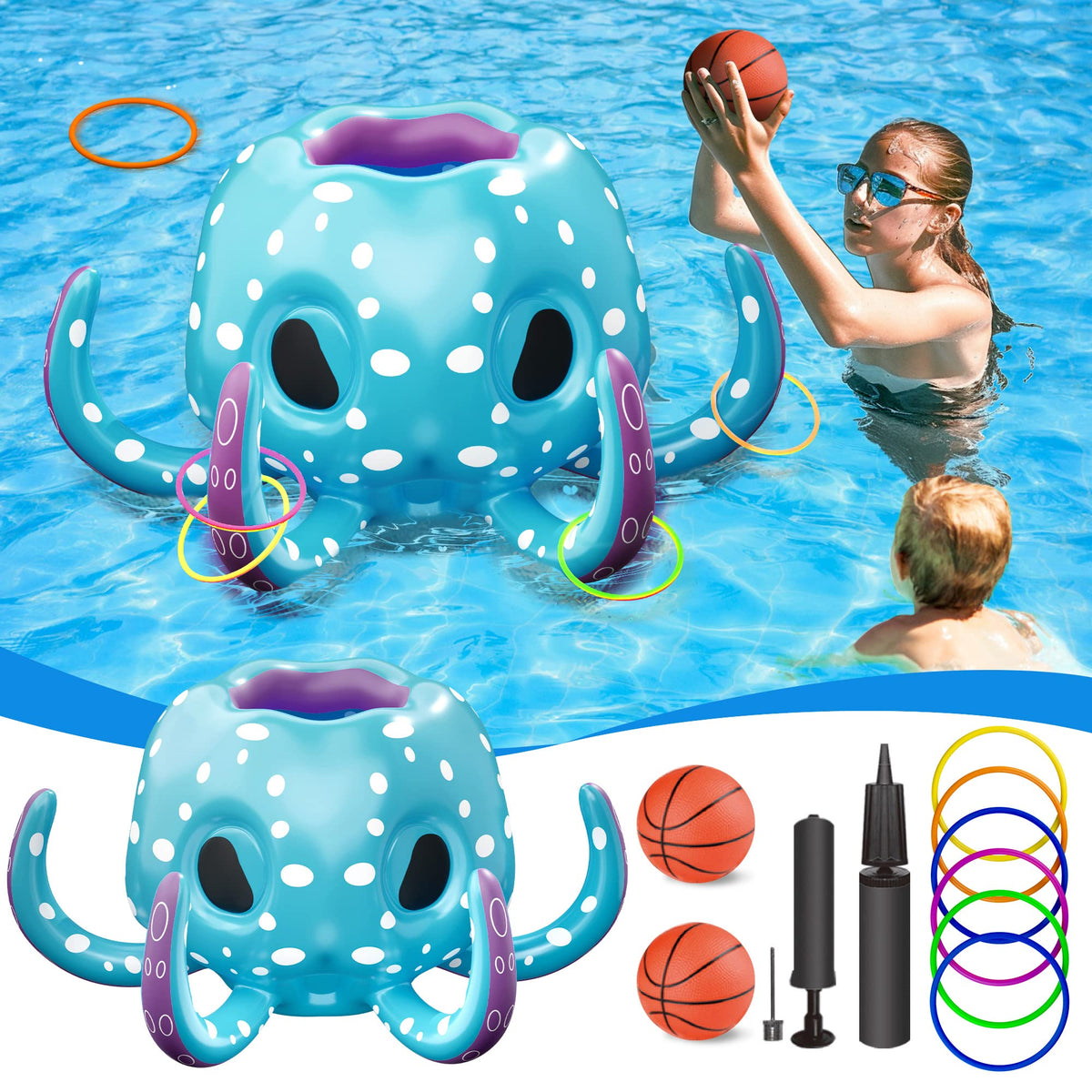 iPlay family summer beach scene for outdoor water play