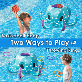 iPlay octopus pool toy inflation setup for quick ready to use fun