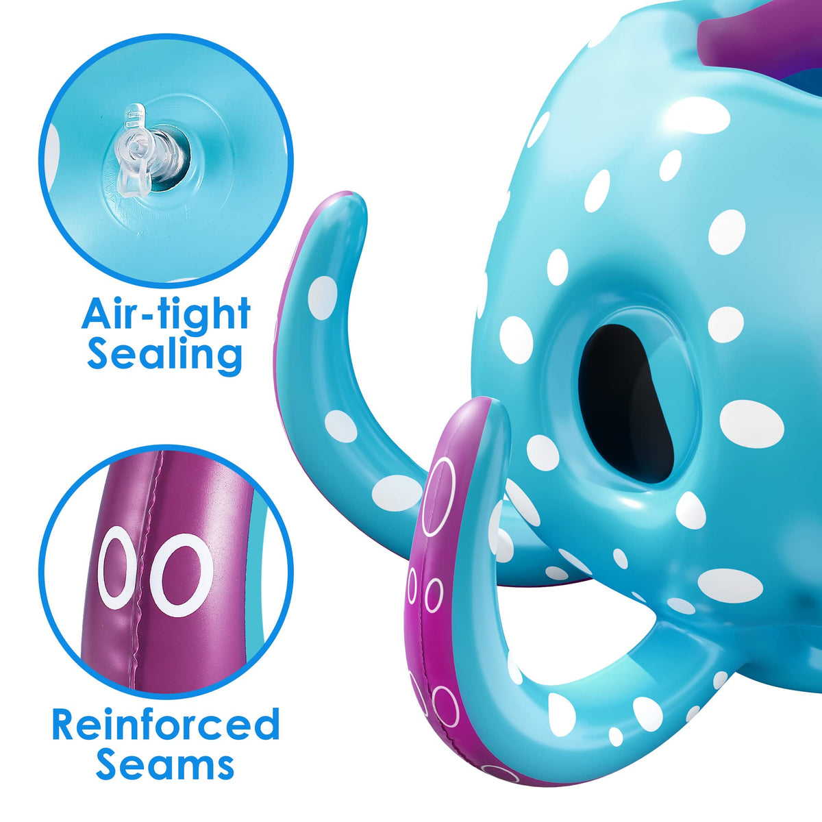 iPlay octopus stable water base keeps toy steady