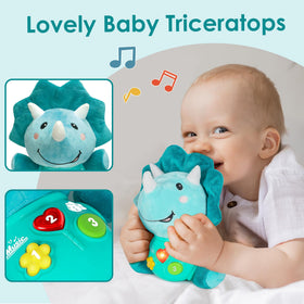 iplay newborn-safe dino makes a thoughtful baby gift