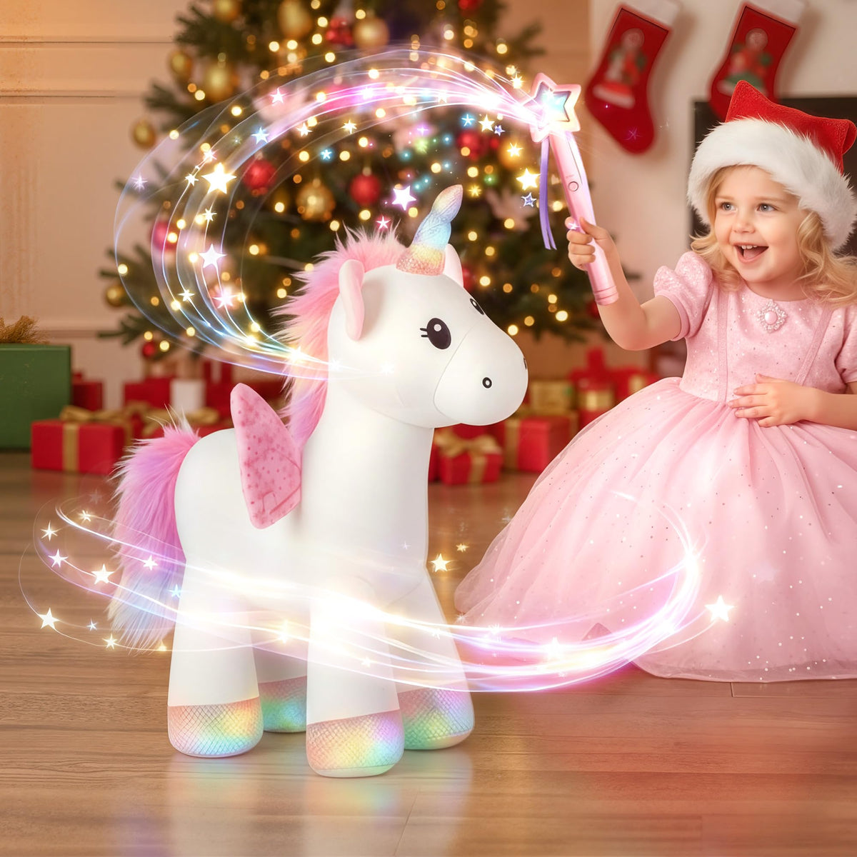 iplay plush magic unicorn soft fabric feels cozy against little hands