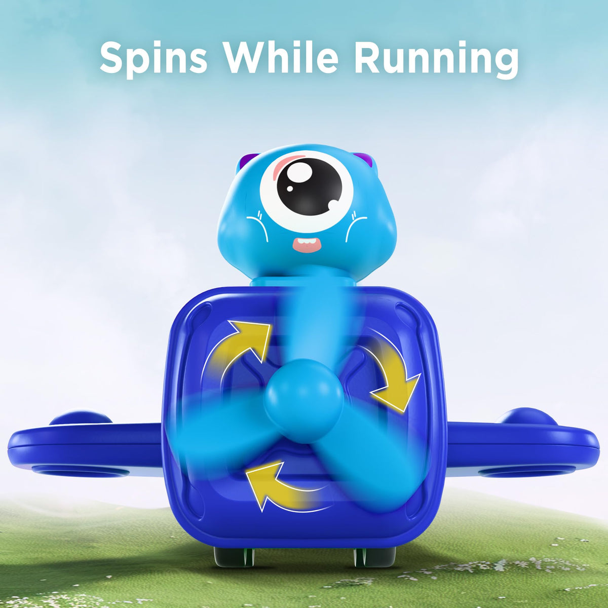 iPlay airplane wing bubble pop emphasizes sensory play and focus support for toddlers.