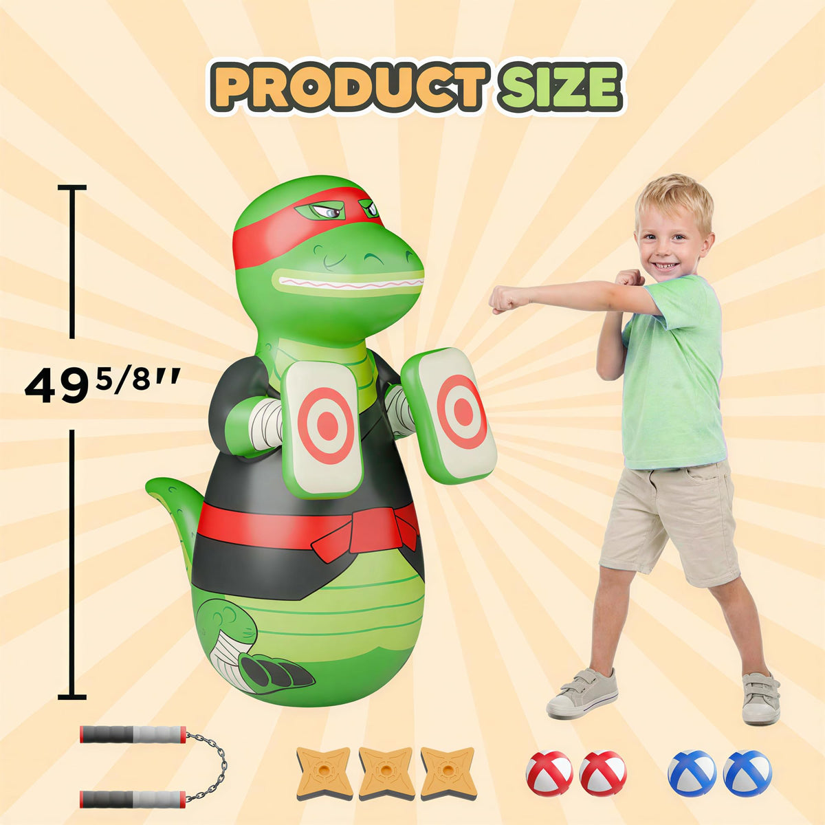 iPlay easy deflate and storage after play keeps your space neat.