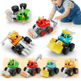 iPlay stunt construction trucks for durable, imaginative play in small hands.