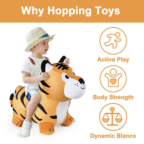 iplay tiger hopper ears invite imaginative riding play