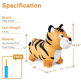 iplay tiger hopper soft plush feel for comfortable playtimes