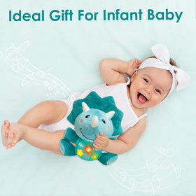 iplay triceratops with lit eyes and sound functions engage early senses