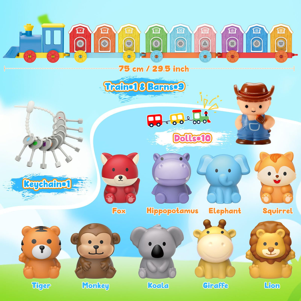 IPOURUP color-sorting cabins and animals to aid focus and classification.
