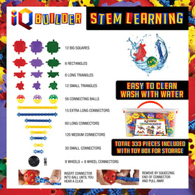 IQ BUILDER classroom activity sets promote collaborative STEM play in schools.