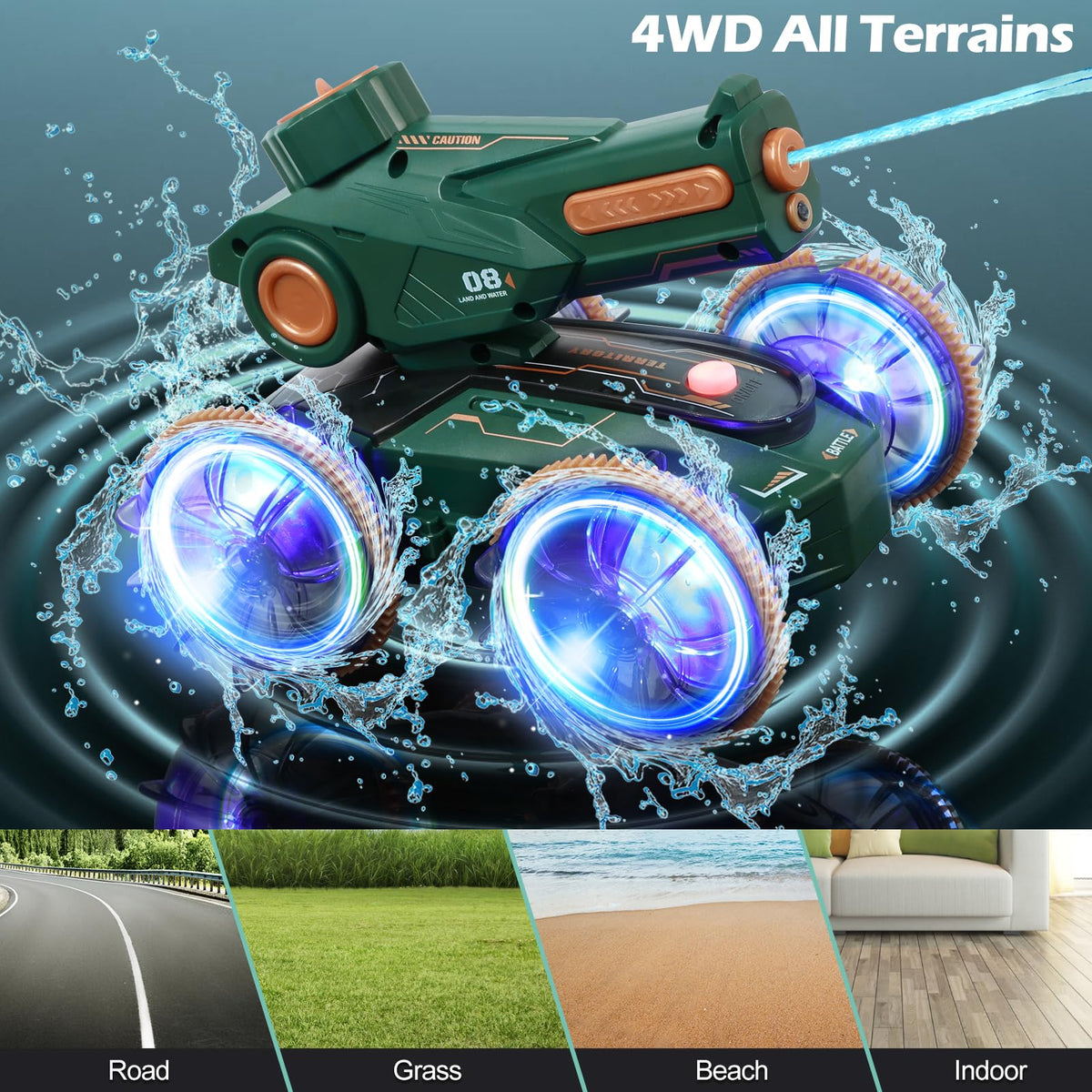 IQBOX 360-degree spin action on any surface