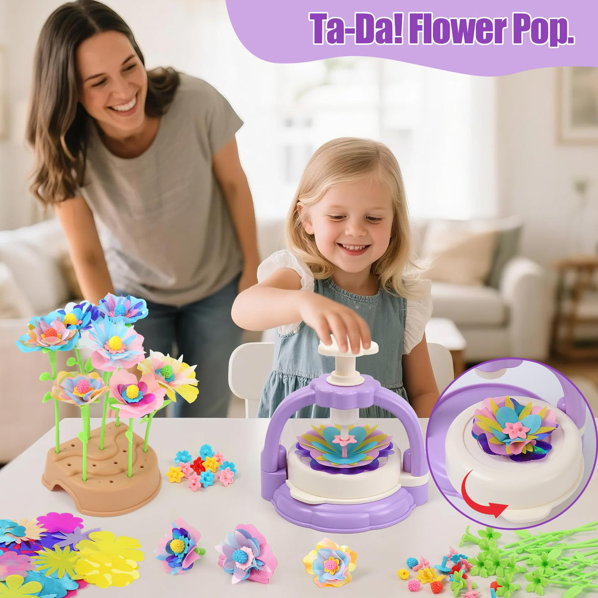 IQBOX vivid petals add bright colors for joyful crafts.
