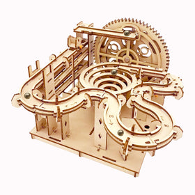 IQIETOY 3D marble run top view for focused hands-on assembly