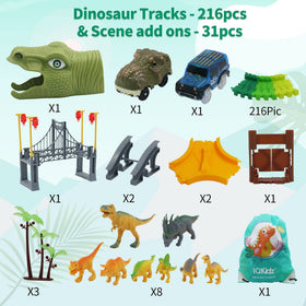 IQKidz track bridge section on the race set for stable crossings