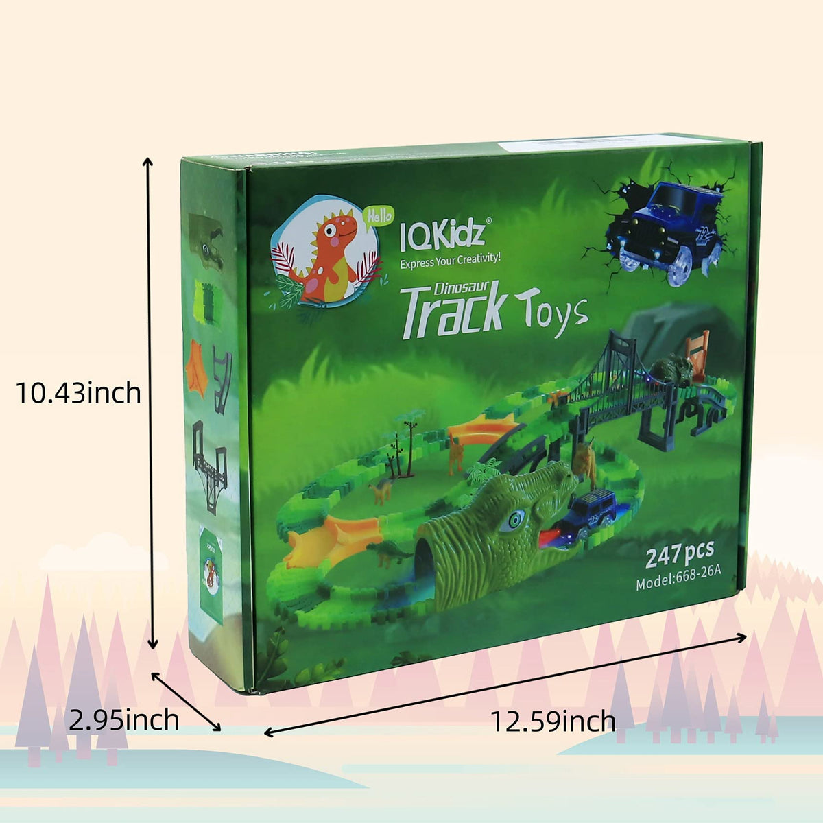 IQKidz packaging box and components for tidy, gift-ready presentation
