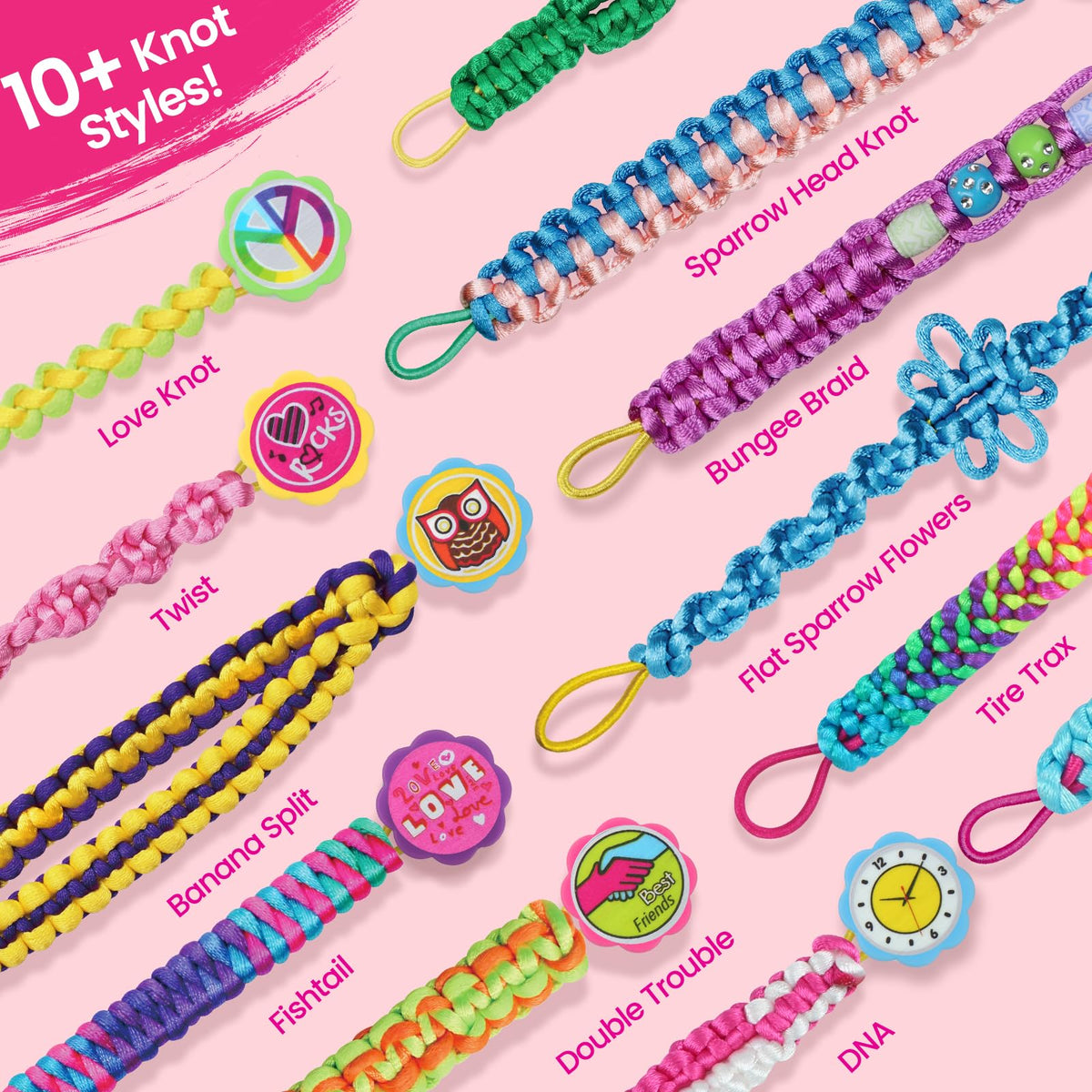 IQKidz bracelet kit beads and clasps add color and customization