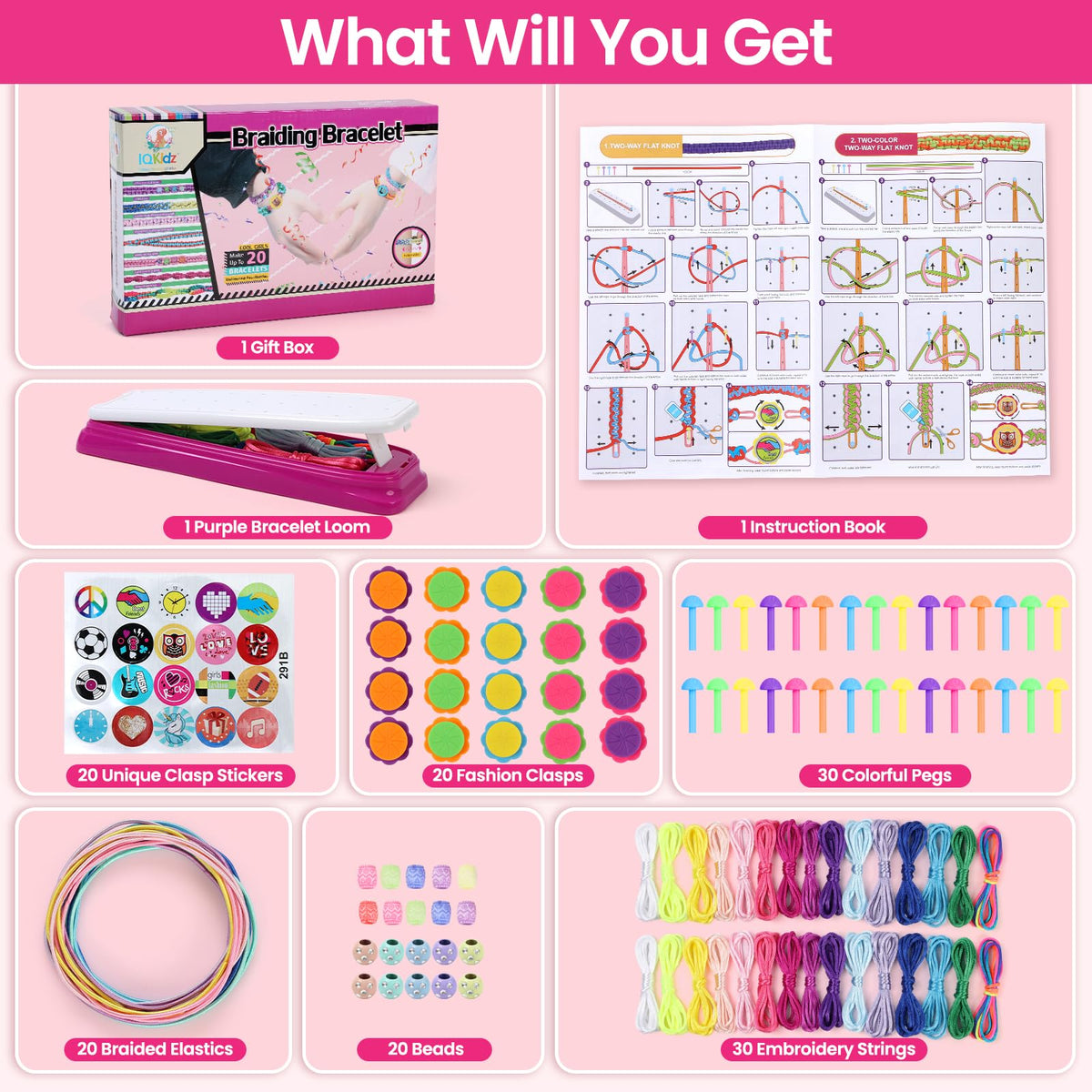 IQKidz bracelet kit instruction guide for easy projects