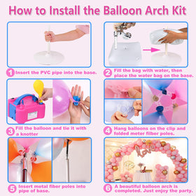 iRabey balloon clips and flower attachments for decorative detailing