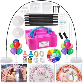 iRabey balloon arch kit with electric pump for fast, easy setup