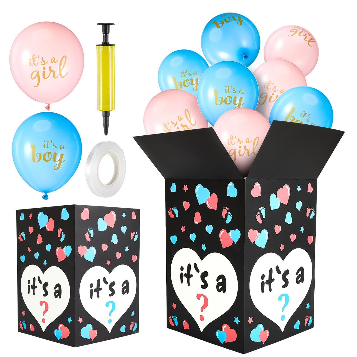 Ireer gender reveal box set ready to wow guests at your party