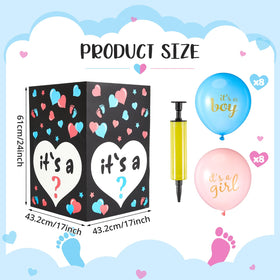 Ireer pink and blue balloons pack for a color reveal moment