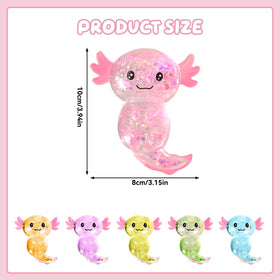 IRIBALEI axolotl squishy in pink helps kids focus during study