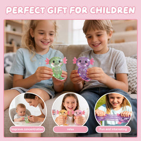IRIBALEI axolotl squishy in purple is a playful classroom reward
