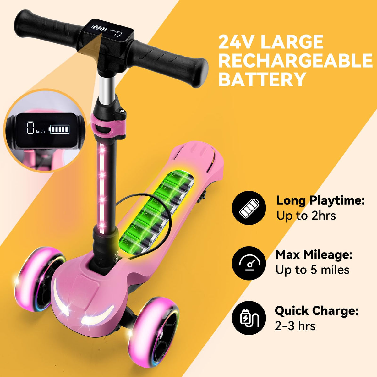 IRIMMY thumb throttle action demonstrates quick electric-to-manual riding switch.