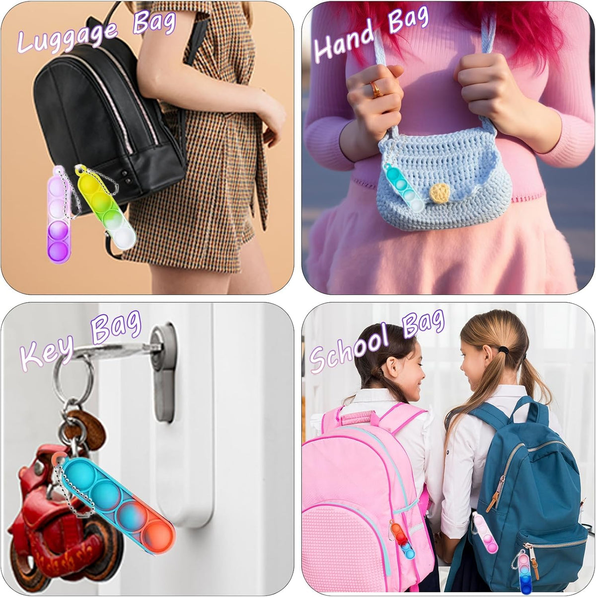 Irnushka stocking stuffer pop keychain provides lightweight, fun gifts for celebrations