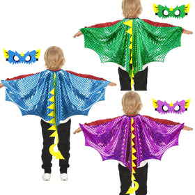 IROLEHOME Dinosaur Wings Costume front view for imaginative dress-up and playtime.