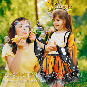 iROLEWIN costume set includes wings and tutu for easy dress-up