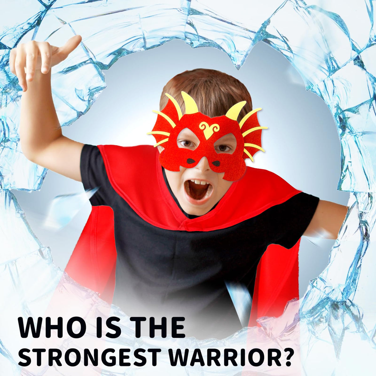 iROLEWIN dragon masks 6-pack, playful accessories for pretend adventures and party moments.