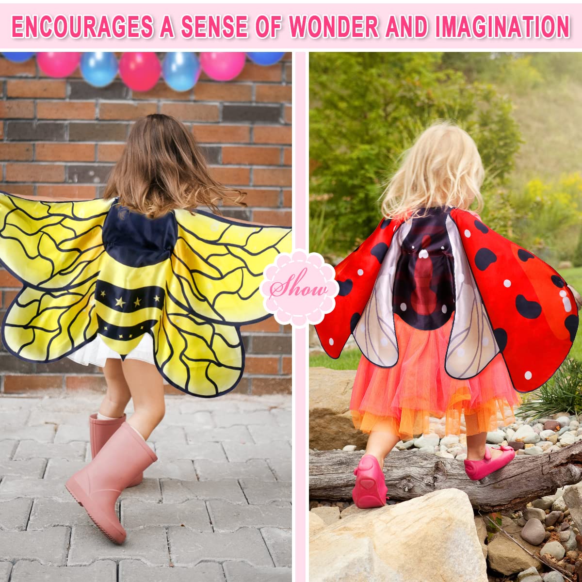 irolewin dragonfly wings, breathable fabric for pretend flying