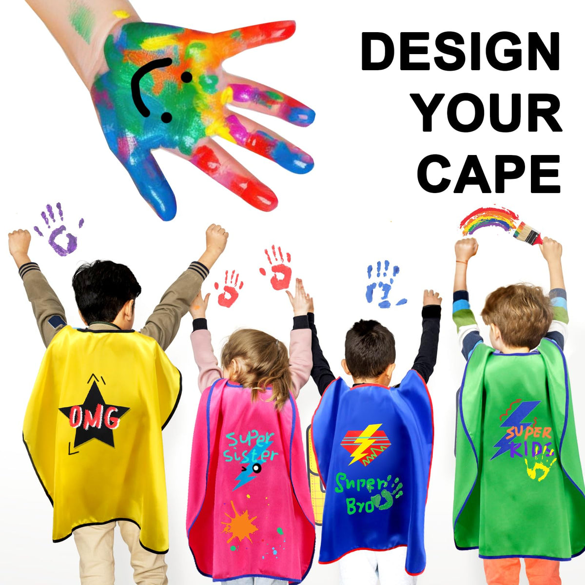 irolewin star cape hook-and-loop closure for quick dressing.