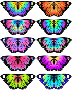 irolewin toddler butterfly wings for girls with vivid colors for imaginative play