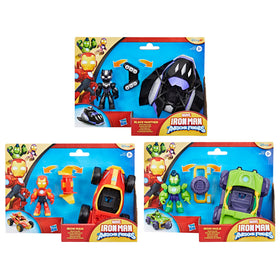IRON MAN AND HIS AWESOME FRIENDS Iron Man-iron-racer vehicle for speedy rescue adventures