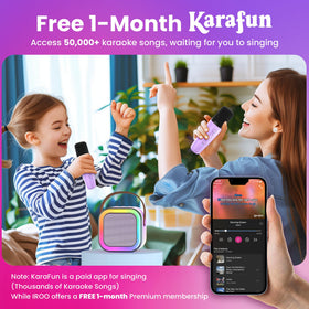 IROO-led disco lights create a vibrant party atmosphere for kids.