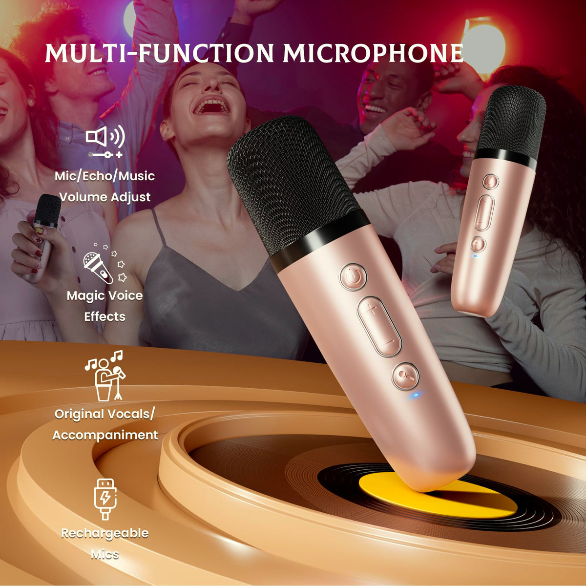 IROO colorful light show creates an immersive party atmosphere during songs.