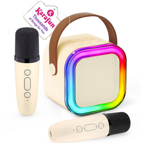 IROO mini karaoke machine front view for home parties and family fun