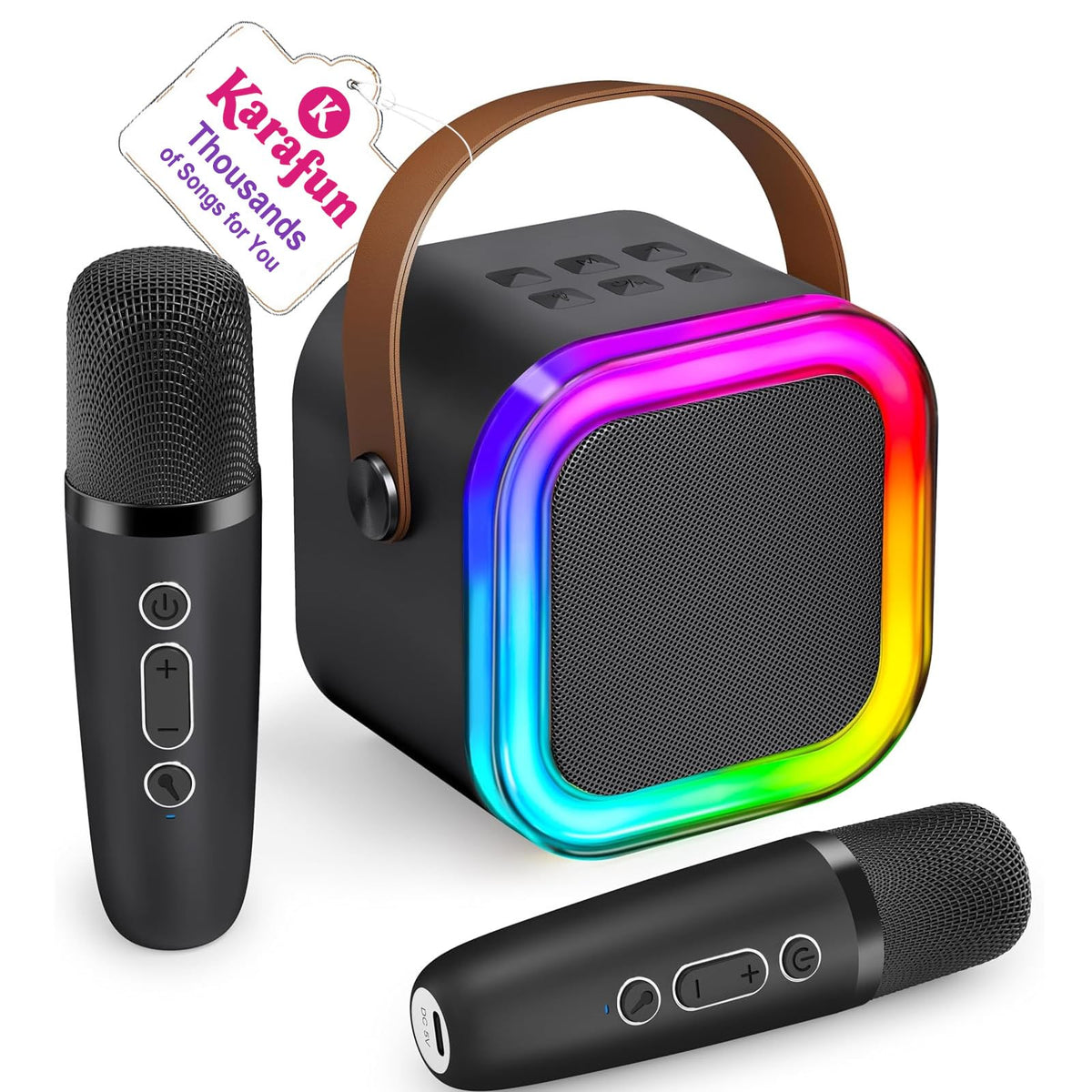 IROO mini karaoke machine for kids ready for family sing-alongs at home.