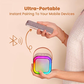 IROO portable karaoke speaker for travel, road trips, and camping