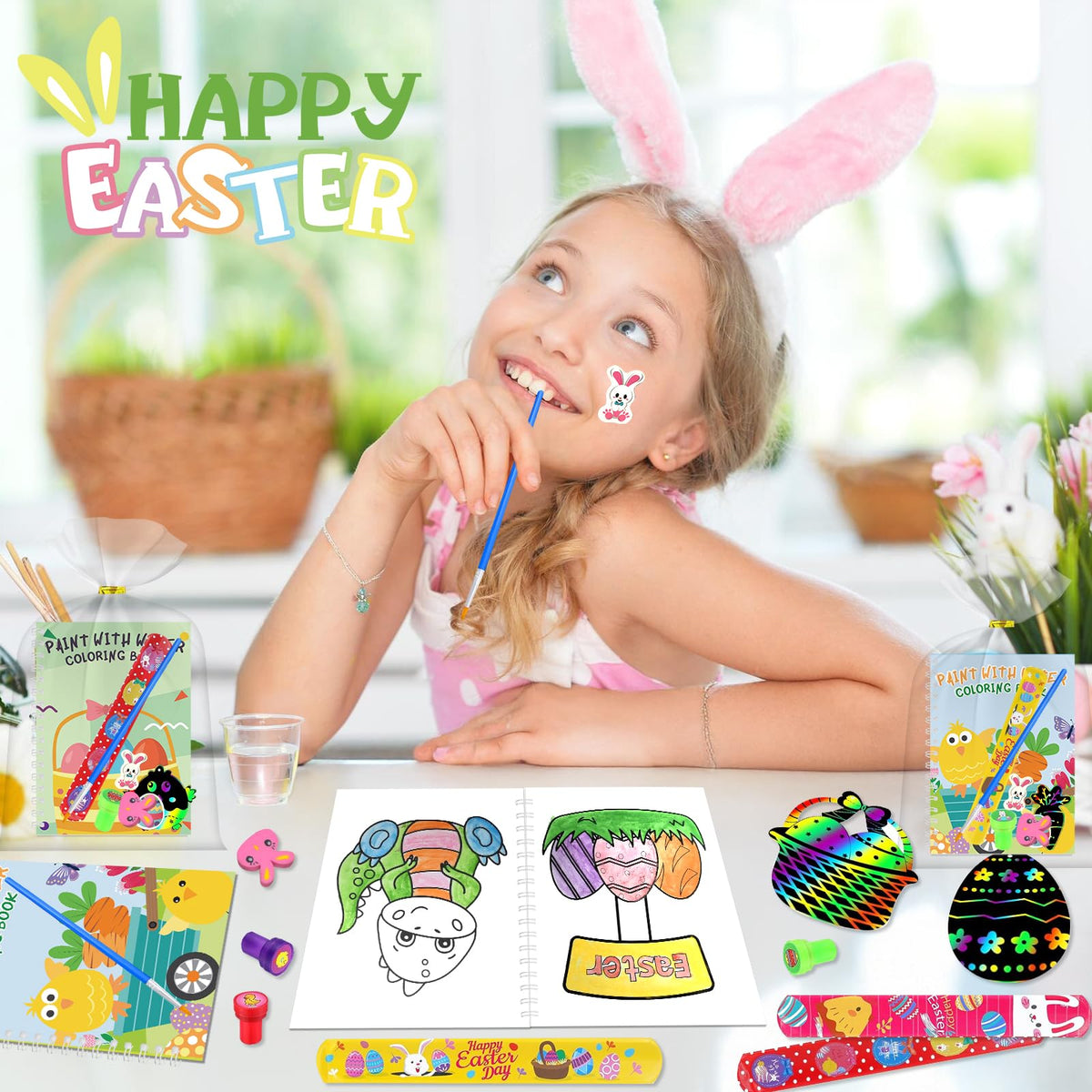 iRugosa hapfyer 24 brushes for colorful Easter activities.
