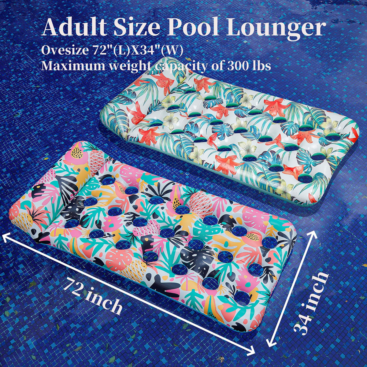 IRUIRUI pool float features dual independent chambers for continued buoyancy