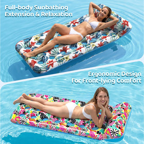 IRUIRUI float's quick-drying material cleans easily after water play